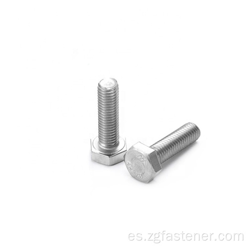 Tornillos de perno de acero inoxidable de cabeza hexadecimal M5 sujetador estándar